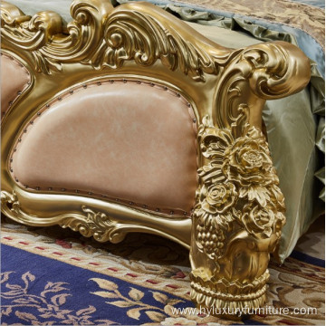 Baroque Wooden Craving Villa Bedroom Sets
